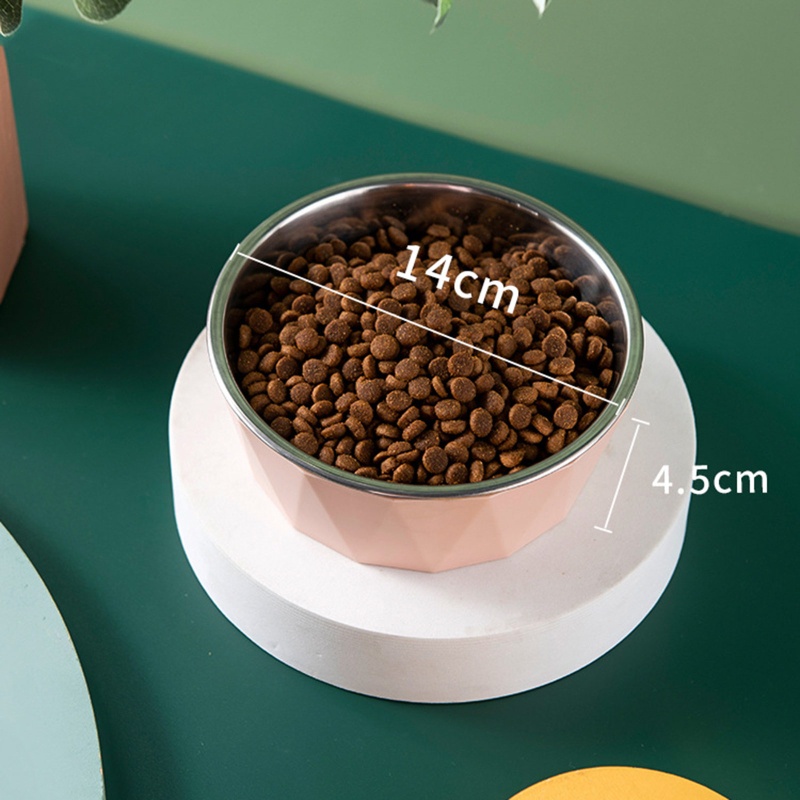 Bát Đựng Thức Ăn Cho Mèo Bằng Thép Không Gỉ Có Chân Đứng Tiện Dụng