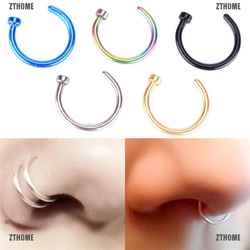 Khuyên mũi bằng thép không gỉ dùng cho y tế màu tùy chọn cá tính thời trang