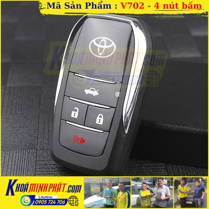 Vỏ chìa khóa xe Toyota Độ Gập