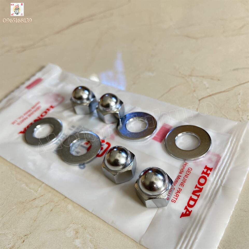 Bộ ốc đầu chùa 10mm xài khóa 14, kèm long đền