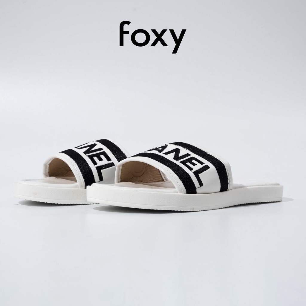 Dép Quai Ngang Nữ Phong Cách Thời Trang In Chữ Hottrend Foxy - FOM016