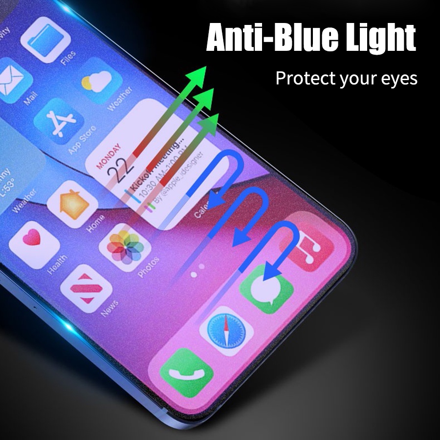 OPPO A53 A93 A15 A15s F5 F7 F9 F11 Pro A3S A5S A5 A9 2020 Reno 5 A12 A12E A31 A83 A92 A52 Anti Blue Ray Matte Tempered Glass Screen Protector Frosted Anti UV light