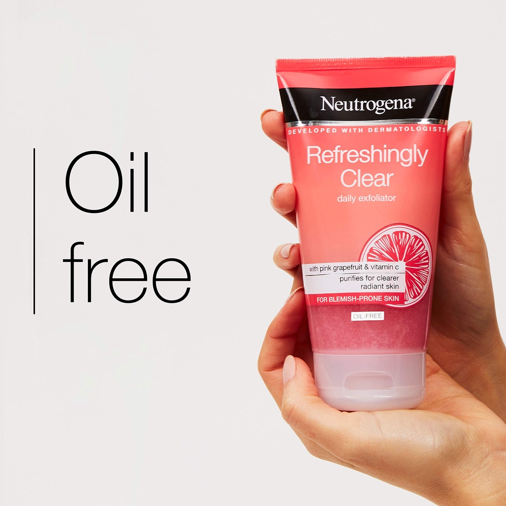 [ NEW ] Sữa rửa mặt Neutrogena Refresshingly Clear Daily Exfoliator Oil Free