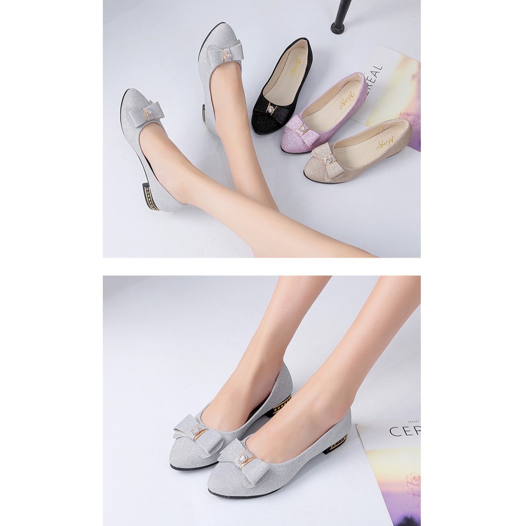 Giày búp bê nữ [FREESHIP] NHIỀU MÀU HOT sang trọng xinh xắn lấp lánh - GBB06 | BigBuy360 - bigbuy360.vn