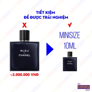 Nước hoa Bleu nam 10ml, nước hoa minisize 10ml, nước hoa chiết chính hãng nam.