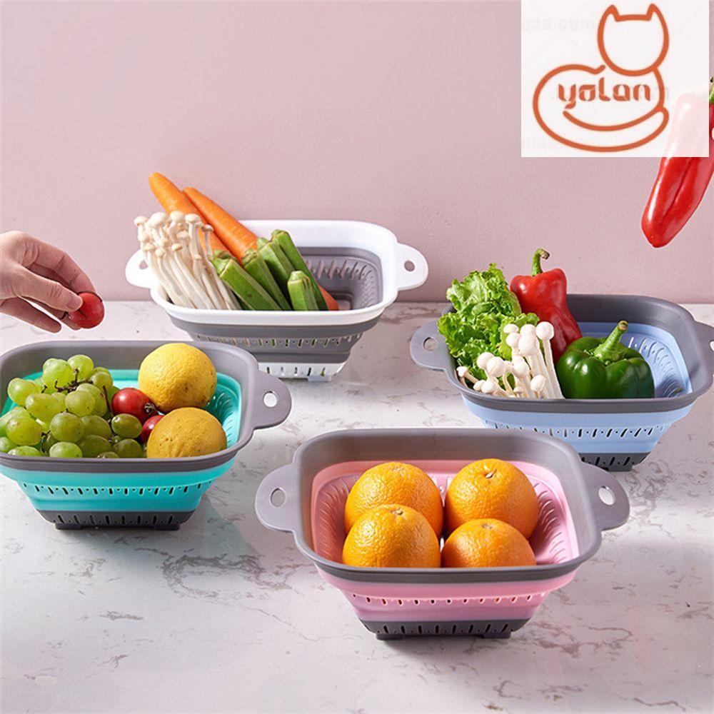 Rổ đựng trái cây bằng Silicon có thể gấp gọn tiện lợi xinh xắn