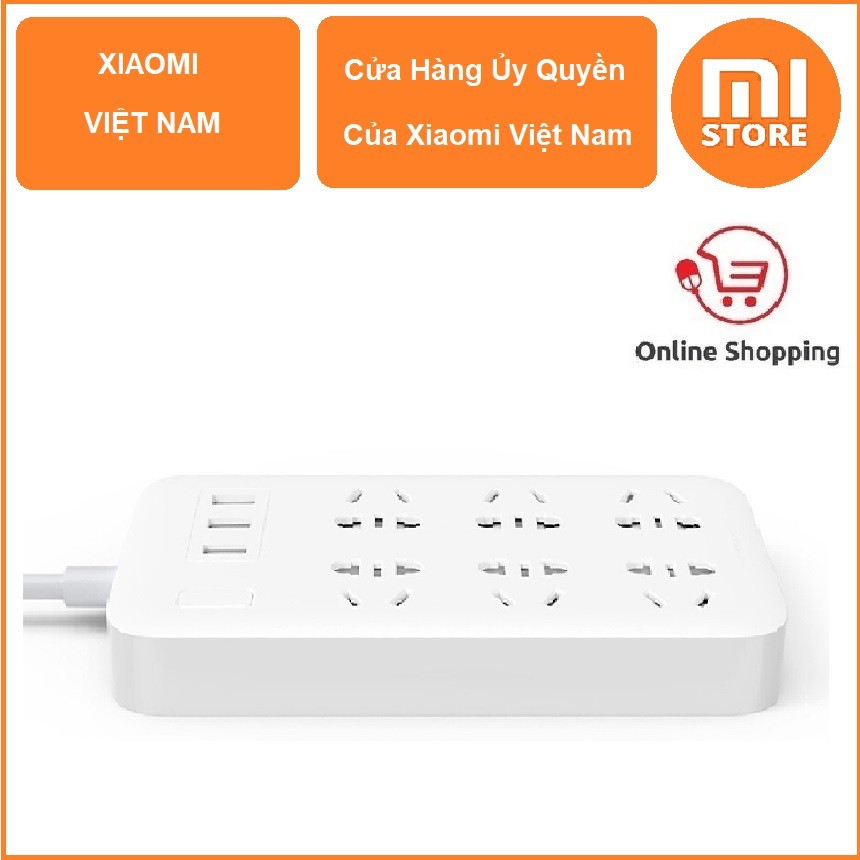 Ổ cắm Xiaomi Mi Power Strip 6 cổng 3 USB