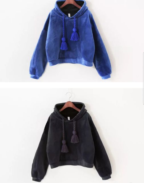 Áo hoodie nỉ bông dài tay, áo nỉ, áo khoác nữ, chất vải cao cấp dày dặn,mềm mại | BigBuy360 - bigbuy360.vn