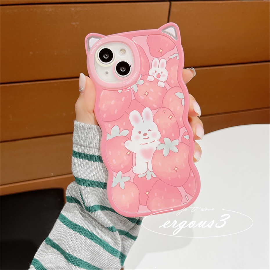 🌈Cat Ear🎁Ốp Điện Thoại Mềm Hình Tai Mèo / Gấu / Thỏ Cho iPhone 14 13 12 11 Pro Max SE2020 X XR Xs Max 7 8 6 6s Plus