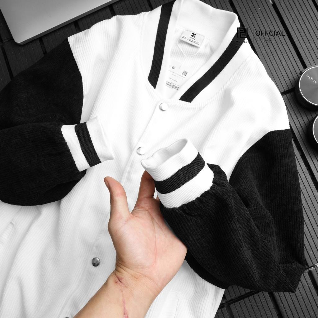 Áo khoác nam bomber chất nhung tăm , dày mềm cao cấp form rộng màu dễ phối PUNDO AKPD12