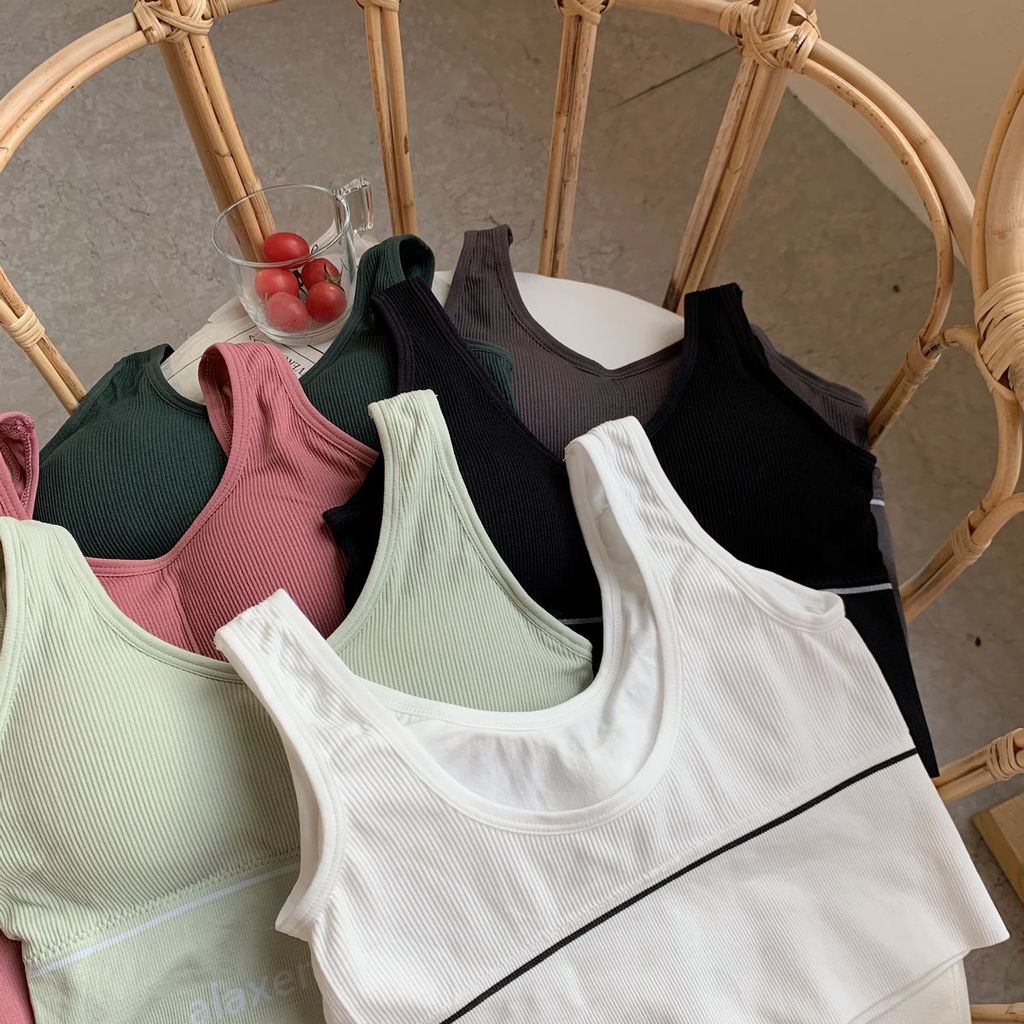 Áo Lót Thể Thao Không Tay Hở Lưng Gợi Cảm Dành Cho Nữ