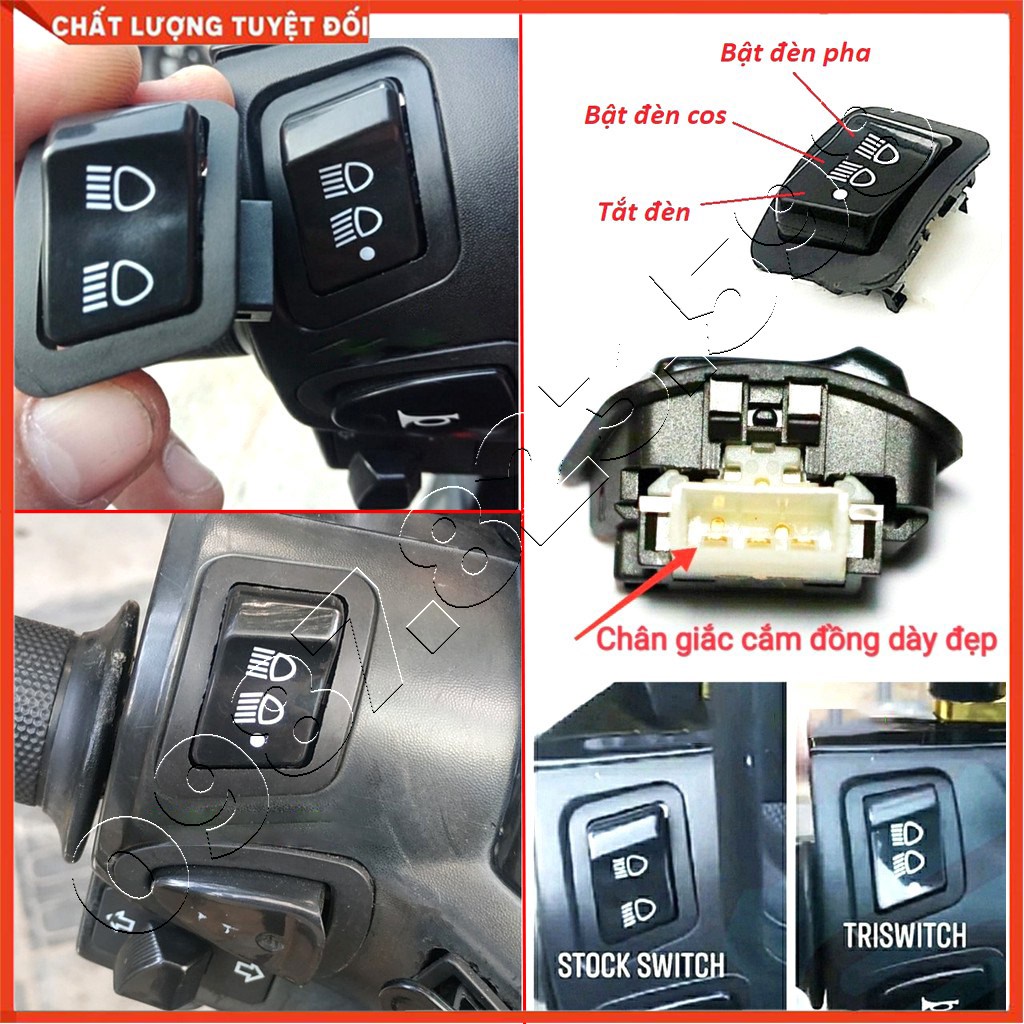 Nút công tắc tắt đèn xe - Lắp như zin honda vision 2021-22 Wave A110 Blade rsx led Lead lead125