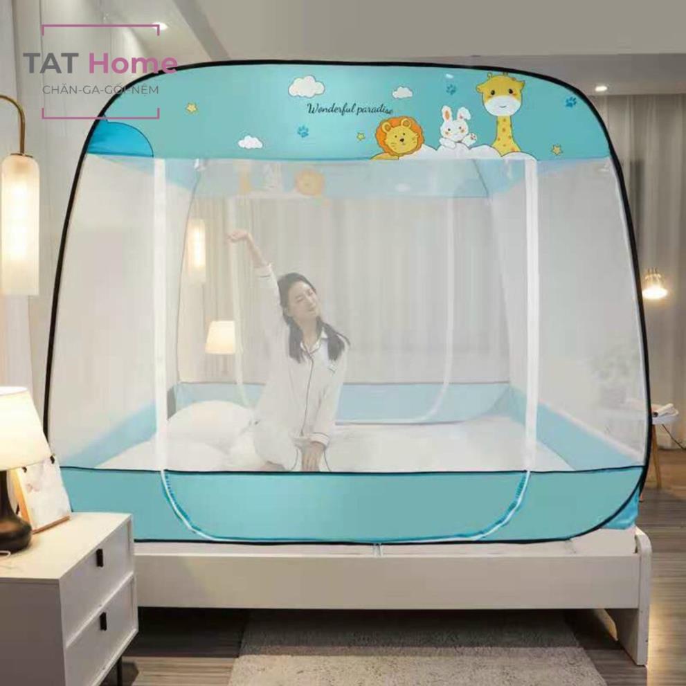 Màn Chụp Tự Bung Đỉnh Vuông Rộng- 2 Cửa Hàng Nhập Khẩu Cao Cấp Rất Chắc Chắn