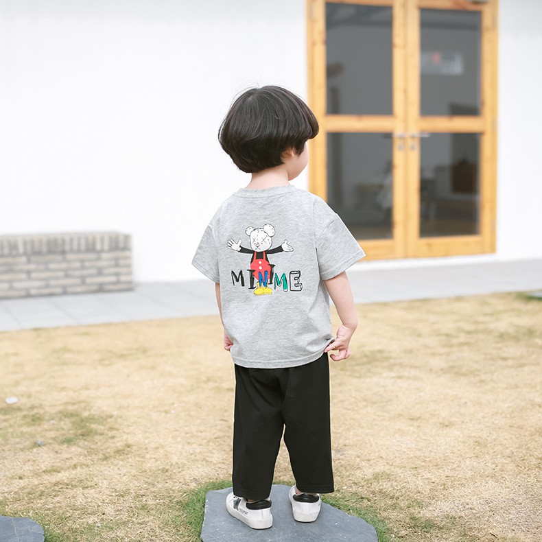 Áo Thun Cotton Họa Tiết Phong Cách Hàn Quốc Cho Bé Trai [Quần Áo Trẻ Em Hàn Quốc tại Hà Nội - Hàng Quảng Châu Cao Cấp]