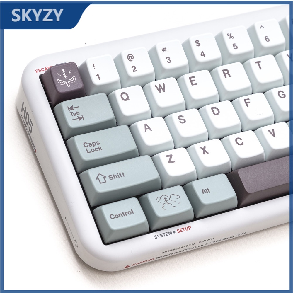 143 Phím GMK November Fog Keycaps MDA Profile PBT DYE SUB Bàn phím cơ học Keycap Set