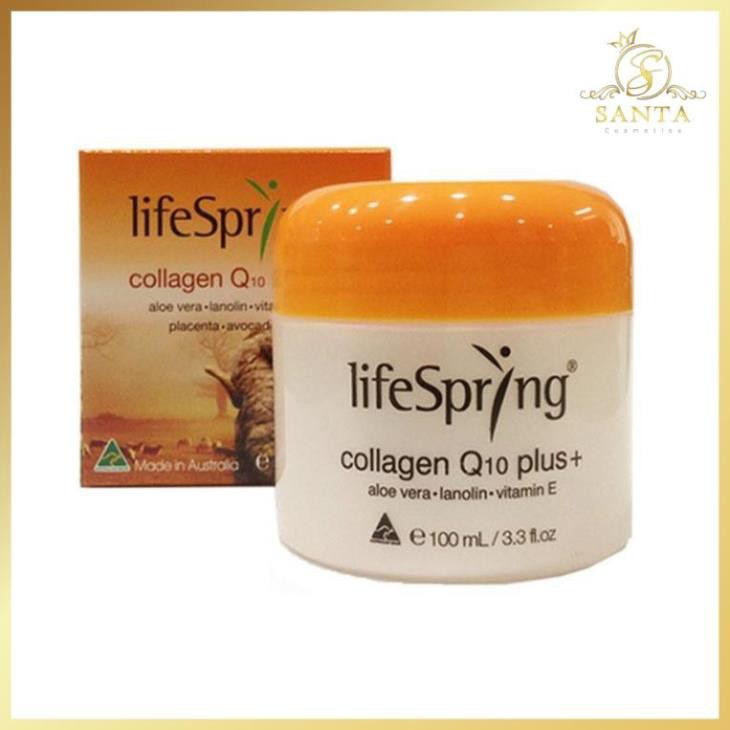 [FREESHIP] Kem nhau thai cừu Úc LifeSpring Collagen Q10 Plus, Lô hội, mỡ cừu và vitamin E hộp 100ml