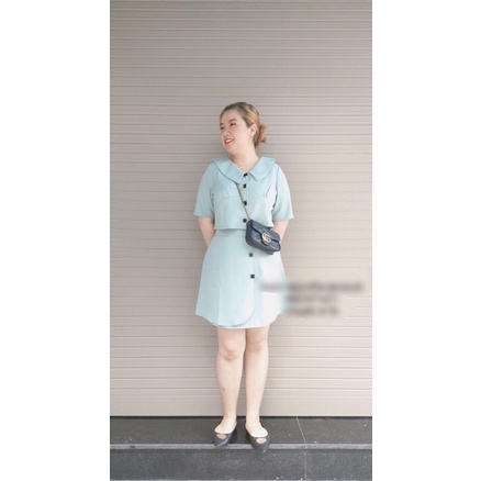 [Shop bigsize nữ 50kg-90kg] Set sơ mi chân váy A công sở