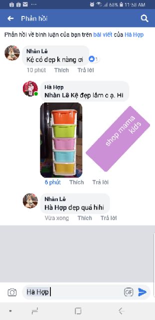 [Shopee siêu rẻ] Tủ nhựa ngăn kéo 5 tầng sắc màu (LOẠI 1)