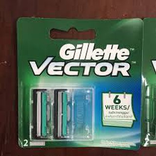 Vỉ 2 lưỡi cạo đôi gillete vector
