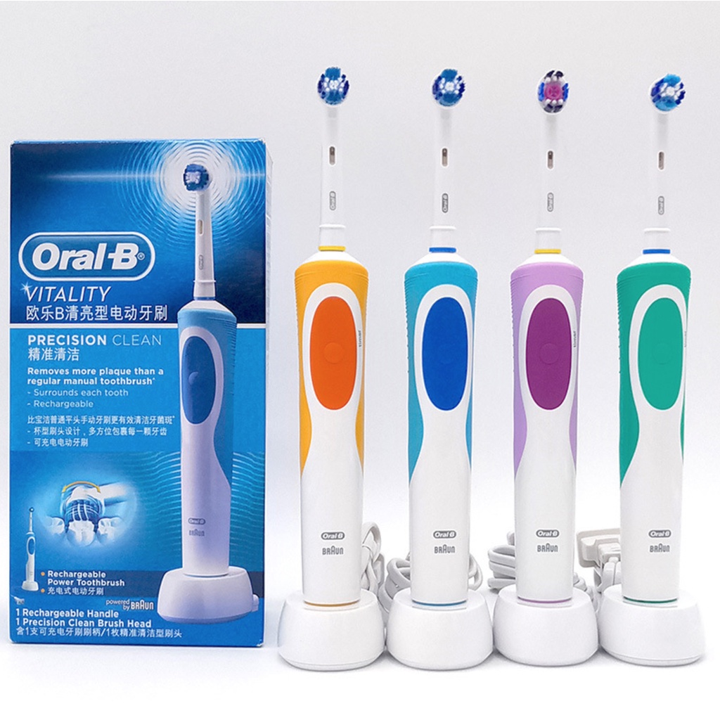 Bàn chải điện Oral-B, bàn chải đánh răng điện Oral-B D12 làm sạch răng, hạn chế viêm nướu