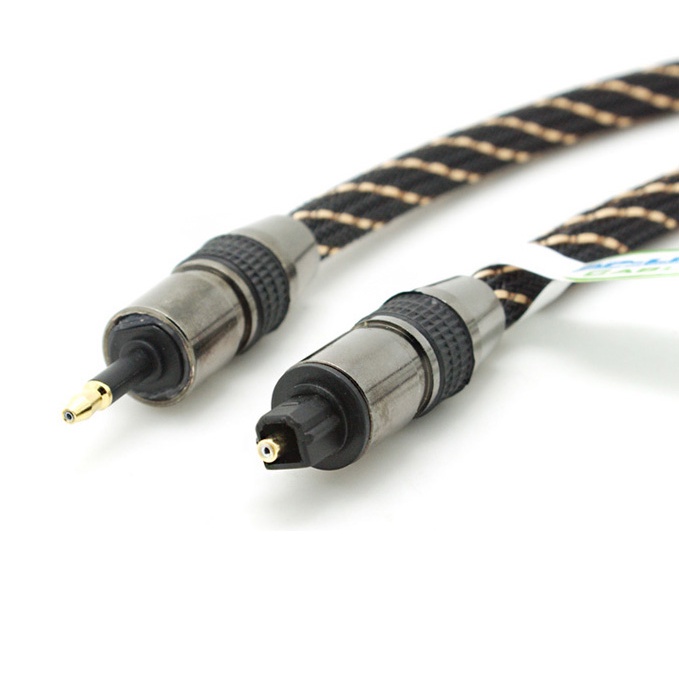 Dây cáp quang audio 3,5mm mini toslink to optical audio dài 2m - Dây âm thanh quang