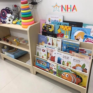 Kệ sách montessori cho bé, kệ gỗ trẻ em 4 tầng - ảnh sản phẩm 3