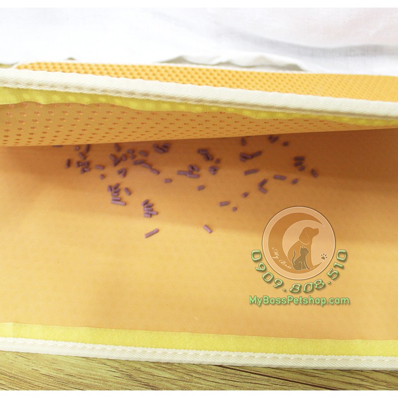 Thảm Lót Khay Vệ Sinh Chó Mèo Chống Cát Văng Ra Ngoài