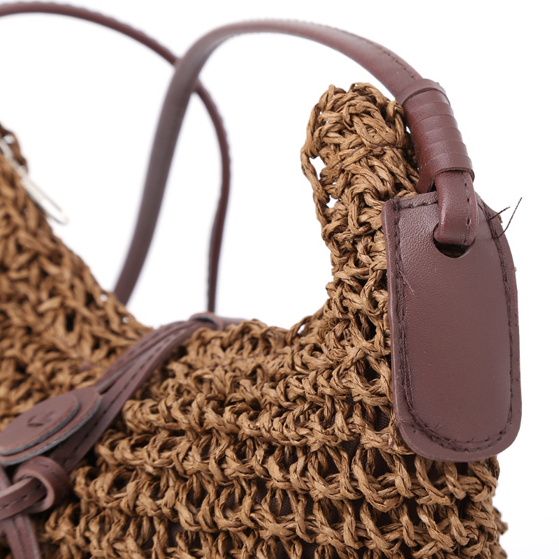 Túi Xách Đan Rơm Thời Trang Đi Biển Cho Nữ