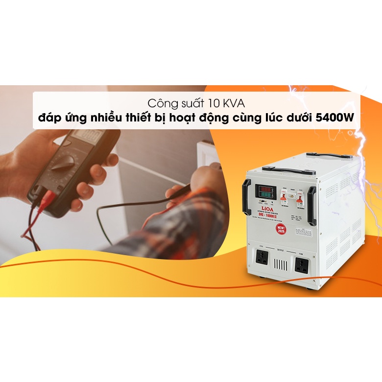 [HÀNG CHÍNH HÃNG] Ổn áp LiOA 1 pha 10kVA DRI-10000II - Bảo Hành 2 Năm