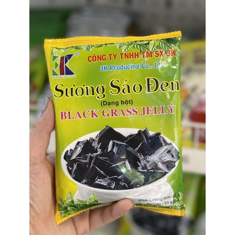 Bột Sương Sáo Đen - Trắng 3K Gói 50g