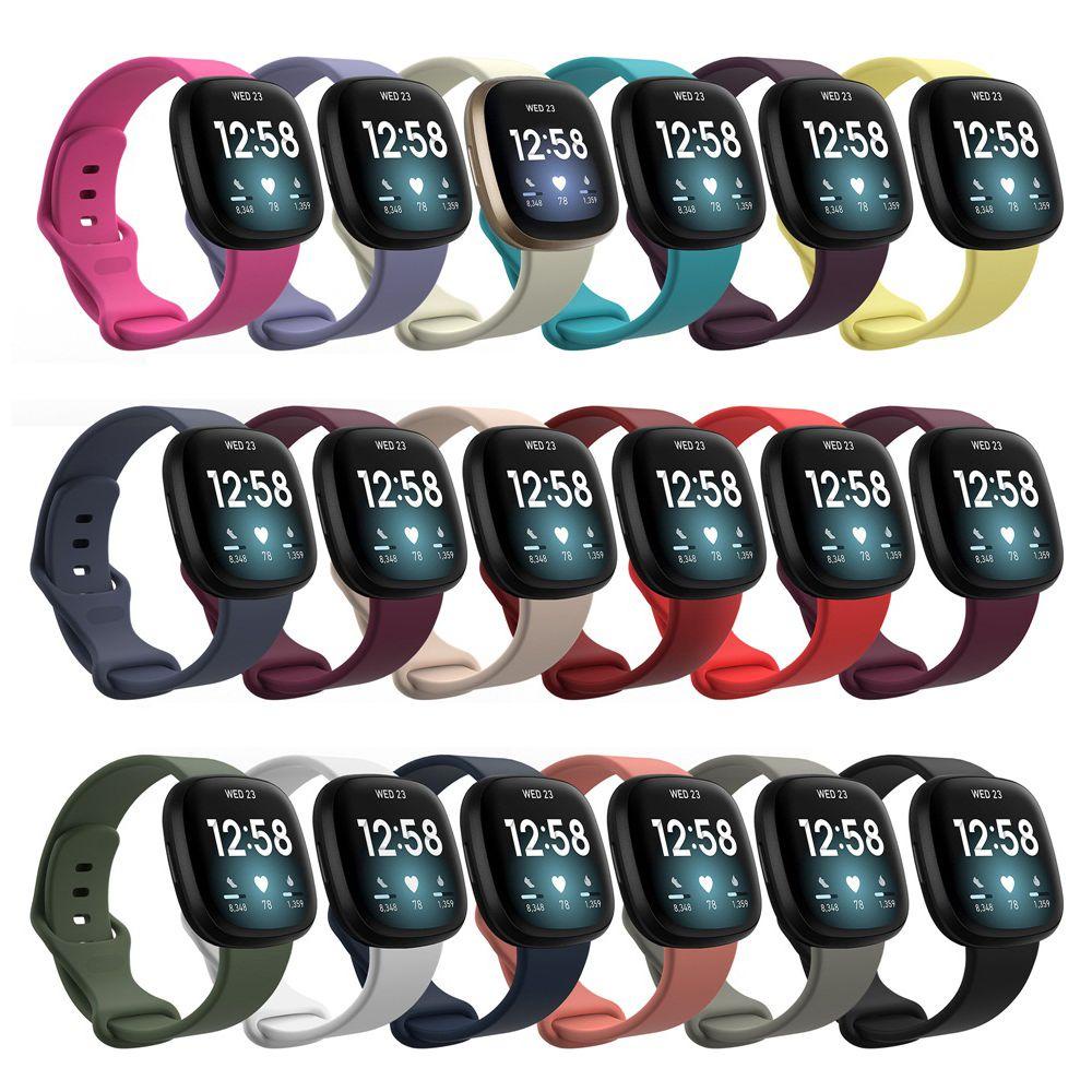 SUENIN Dây Đeo Thay Thế Bằng Silicone Mềm Tháo Gỡ Nhanh Cho Đồng Hồ Thông Minh Fitbit Versa 3 Fitbit Sense