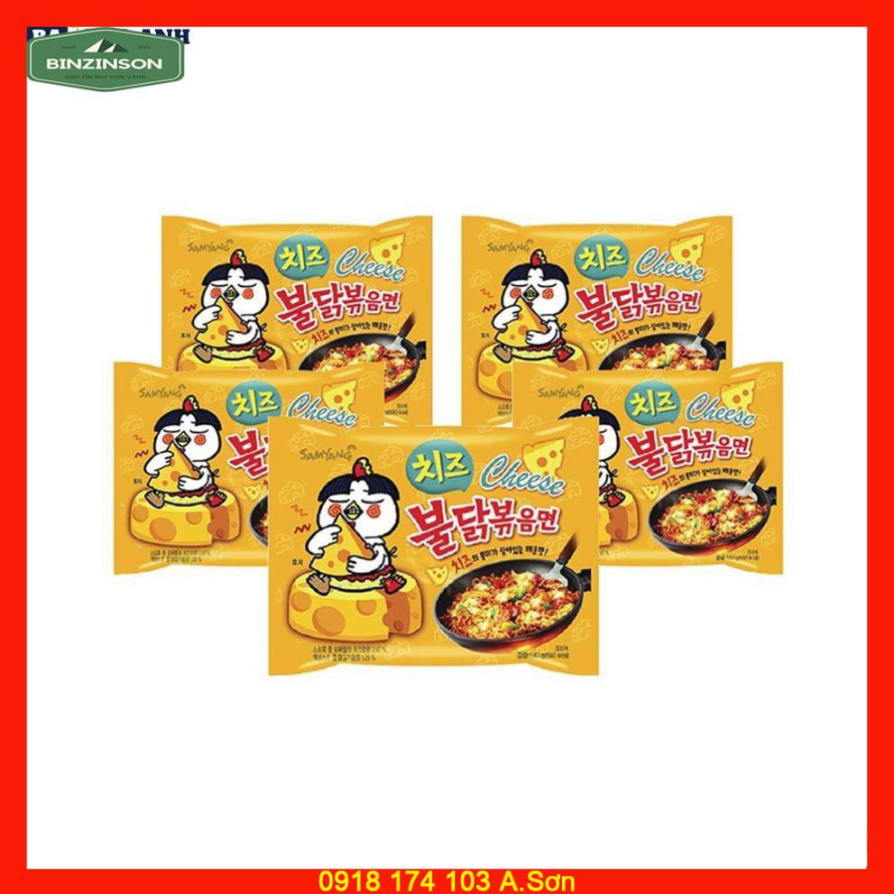 Thùng 40 gói mì khô gà cay Samyang 140g