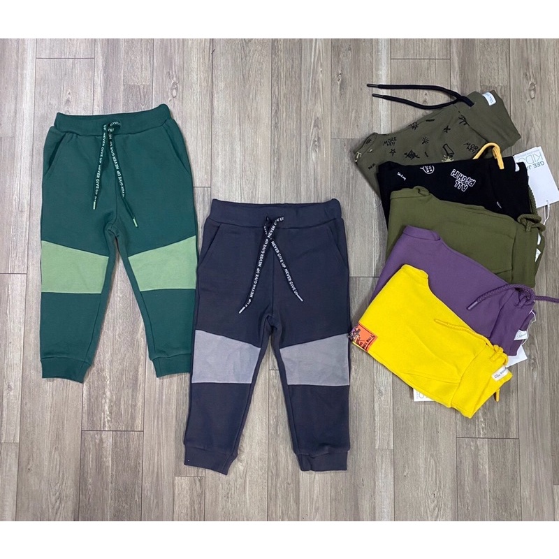 Quần nỉ bé trai Gệay