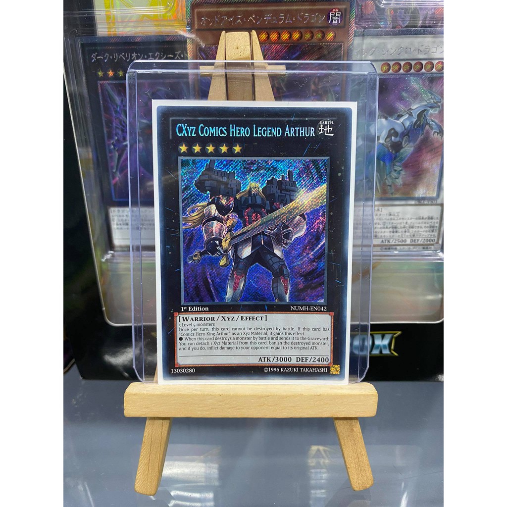 [ Dưa Hấu Yugioh] Lá bài thẻ bài CXyz Comics Hero Legend Arthur – Secret Rare - Tặng bọc bài nhựa bảo quản