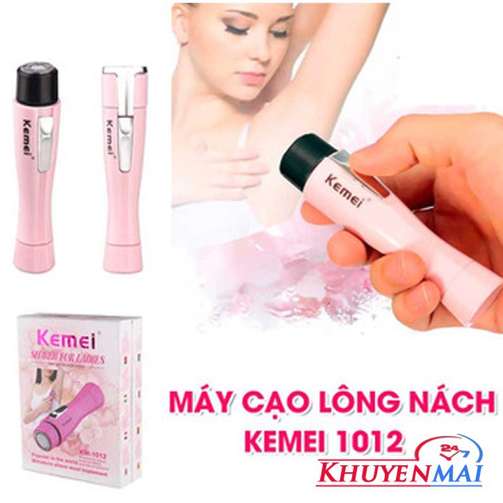 Máy cạo lông nách, lông chân,lông tay Kemei KM-1012