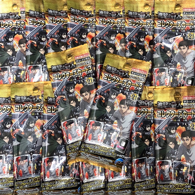 Gói ảnh thẻ Collector's Card Đại Chiến Titan Attack On Titan Shingeki no Kyojin