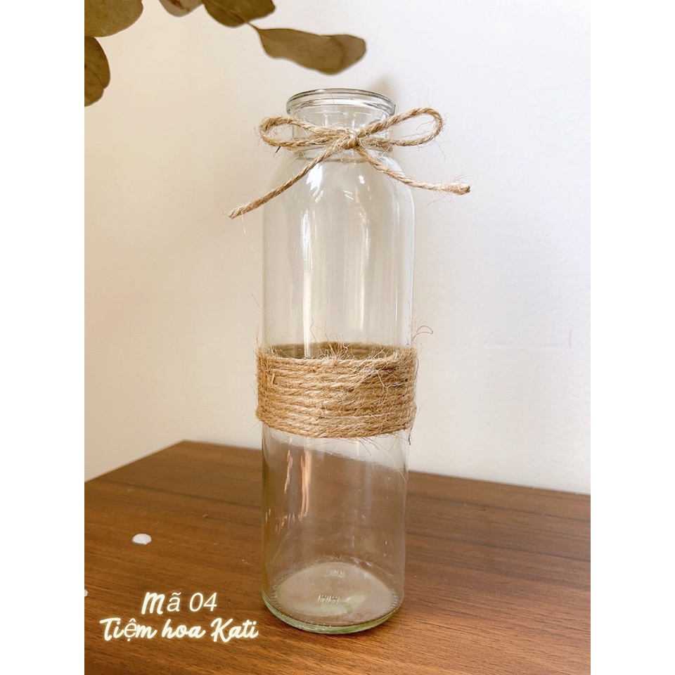 Bình thuỷ tinh decor Vintage Bình cắm hoa thuỷ tinh đẹp