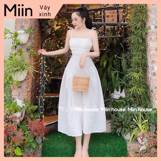 Váy 2 dây buộc vai xốp nổi