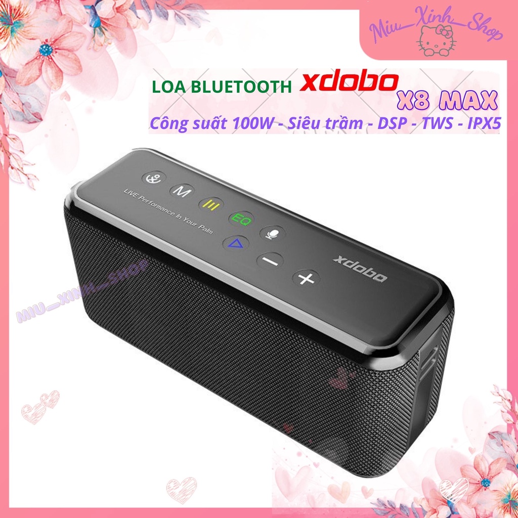 ★Chính hãng★ Loa Bluetooth Xdobo X8 Max 100W Siêu Trầm Hay hơn Tronsmart Element Mega Pro Force Pro - DSP - TWS - IPX5