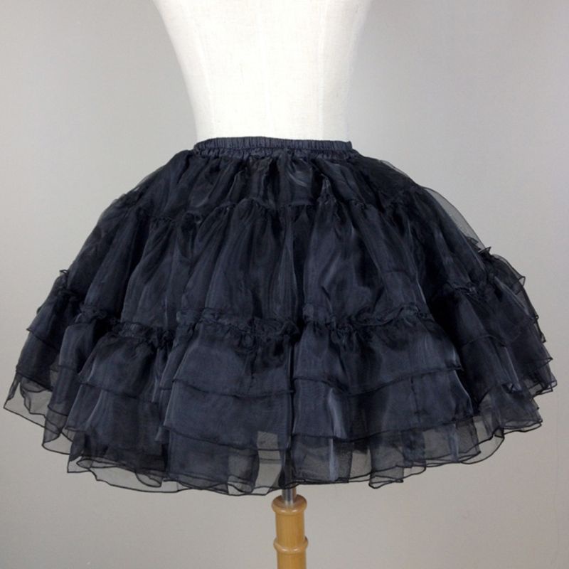 Chân Váy Xòe Tutu Ngắn Vải Tuyn Nhiều Lớp Chuông Thời Trang Lolita Dành Cho Nữ