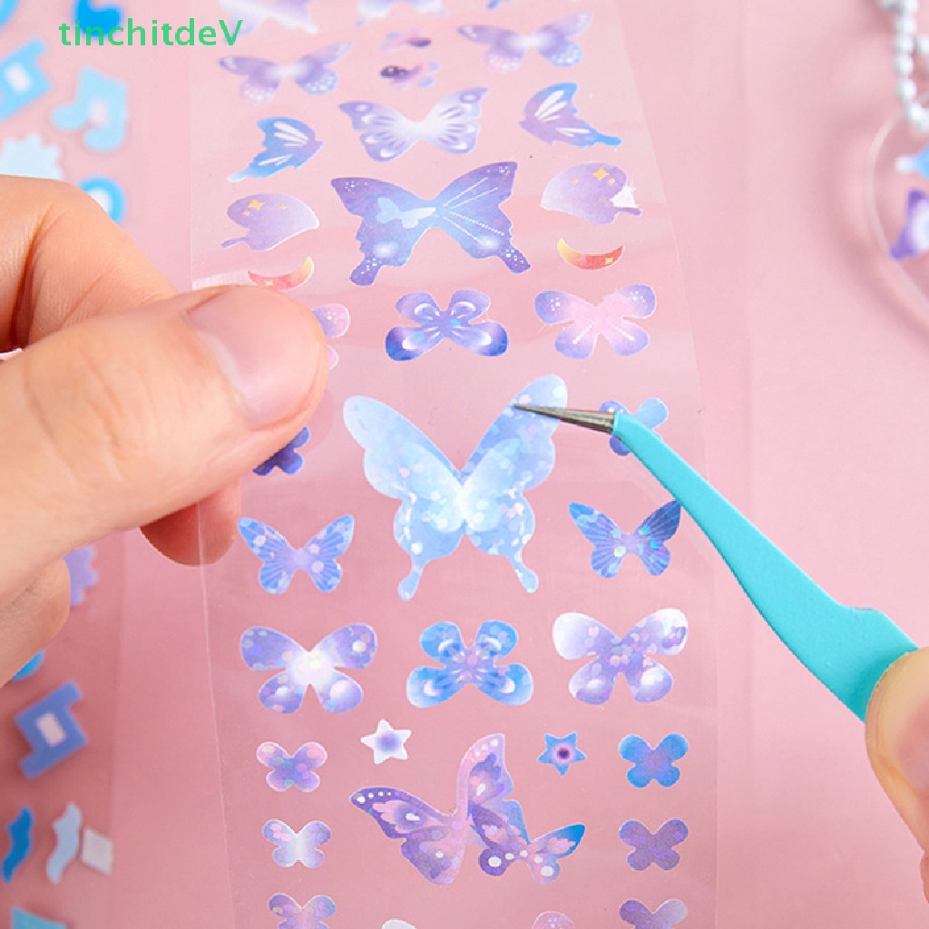 [TinchitdeV] Băng Keo Dán Trang Trí Thủ Công Cắt Laser Hình Trái Tim Dễ Thương DIY [Mới]