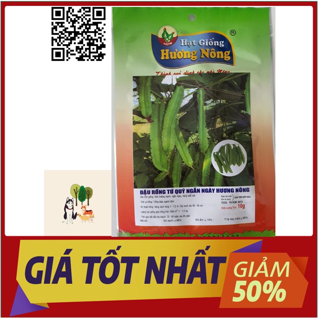 20g - HẠT GIỐNG ĐẬU RỒNG TỨ QUÝ NGẮN NGÀY