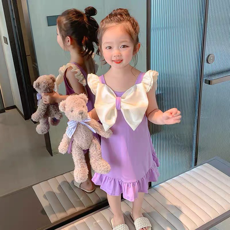 Váy đầm công chúa cánh tiên cao cấp bé gái 8-20kg