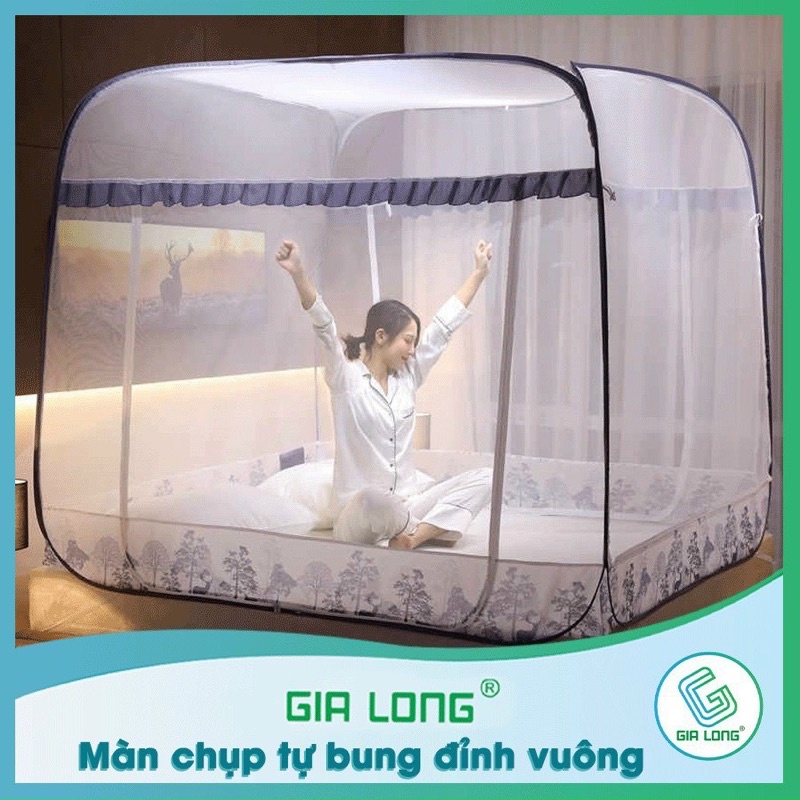 Màn chụp tự bung đỉnh rộng GIA LONG. Màn tuyn Gia Long Cao Cấp | CHÍNH HÃNG |