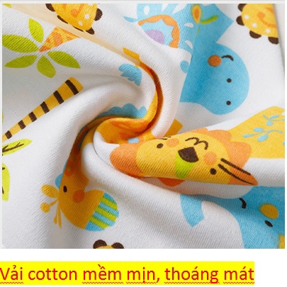 Combo 3 Yếm Tam Giác Vải Cotton Nhiều Họa Tiết Cho Bé