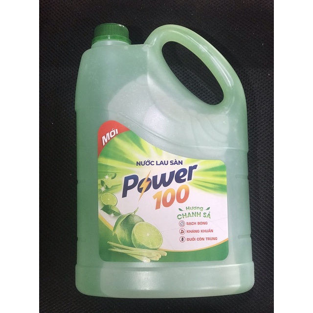 Nước lau sàn POWER100 Hương Chanh Sả 3.8kg/can