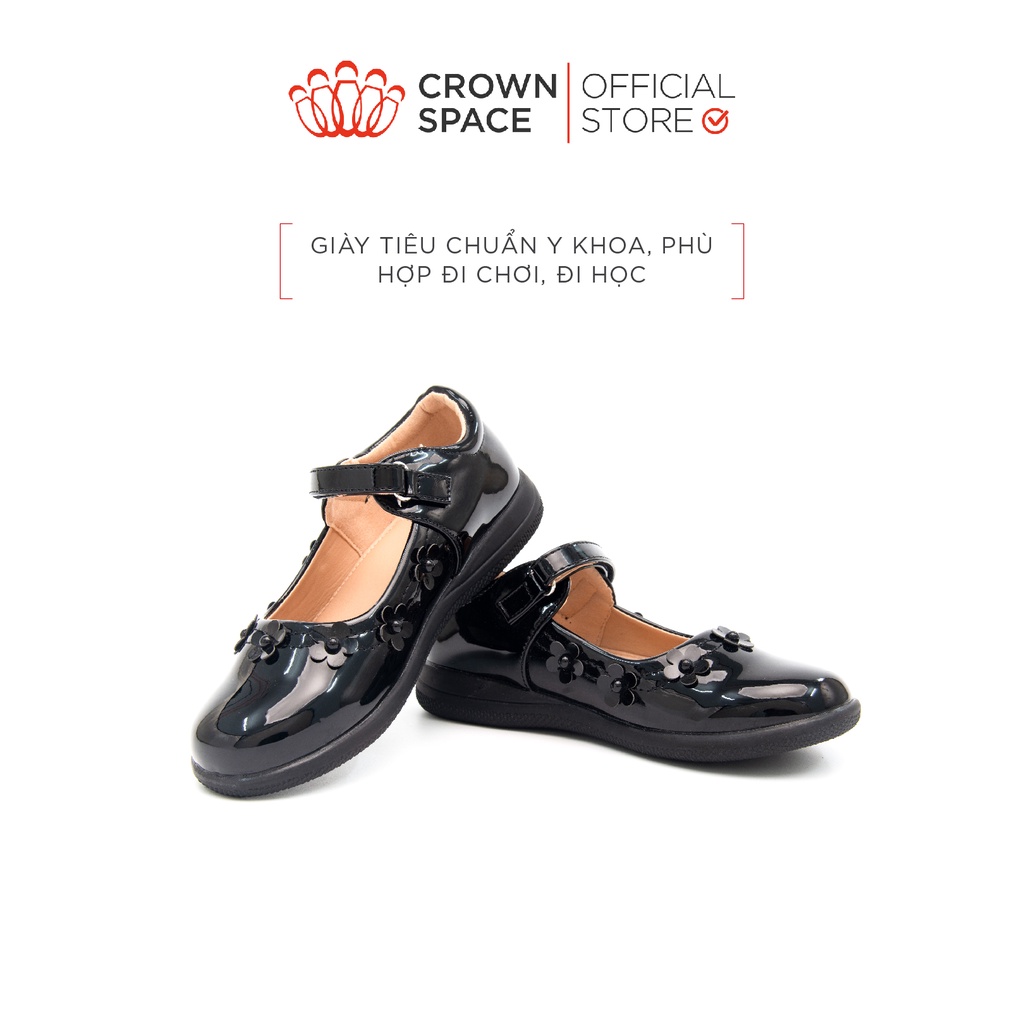 Giày Búp Bê Đi Học Bé Gái Crown Space School Shoes CRUK3049 Size 29-38- PHIÊN BẢN CAO CẤP PREMIUM