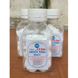 Lọ muối tinh Nacl sát khuẩn (50 viên)
