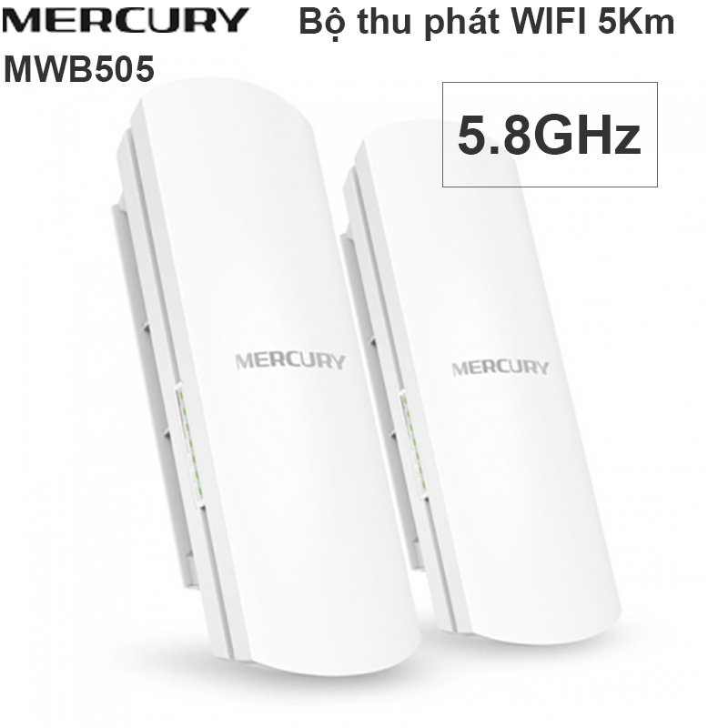 Bộ thu phát WIFI CAMERA ngoài trời 5Km 867Mbps 5.8GHz Mercury MWB505