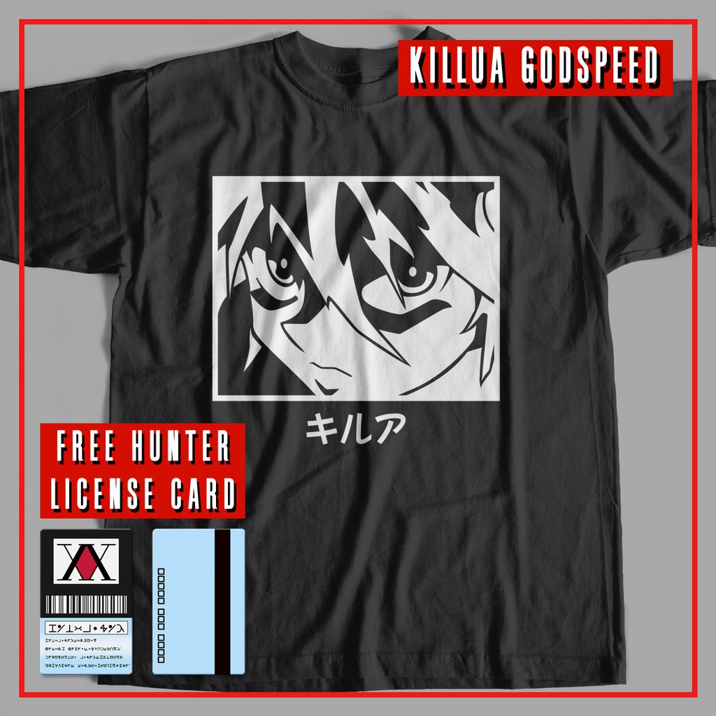 Mẫu áo thun Hunter X Hunter T-Shirt - Godspeed Killua Zoldyck độc chất